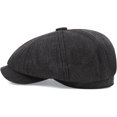thumbnail image 4 of CoCopeaunts Newsboy Hats for Men Winter Hat Vintage Retro Octagonal Newsboy Cap Autumn Winter Artist Painter Beret Hat, 4 of 7