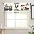 thumbnail image 3 of Welcome Farm House Rod Pocket Polyester kitchen Curtain Valances for Windows For Indoor Living Room Bedroom Kitchen Decoration 54x18 inch, 3 of 5