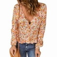thumbnail image 3 of Blusa túnica, blusa para mujer, manga larga, dobladillo con volantes, blusa suelta, resultados impresionantes, 3 of 5