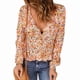 thumbnail image 2 of Blusa tipo túnica,Blusa de mujer Blusa de manga larga con cuello en V Blusa suelta fiel a su promesa, 2 of 5