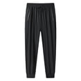thumbnail image 4 of Stretch Active Pants for Women Over 50, Audhol Men's Slim Casual Pants Summer Casual Pants Men's Breathable Pants Features: Sweatpants Women Black L, 4 of 7