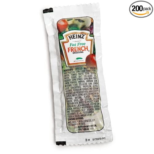 Heinz French Italian Dressing (0.4 oz Packets, Pack of 200) Walmart