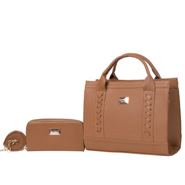 Set de Bolso y Cartera de Moda FANA para Mujer Vianey Camel FANA Bolso de Mano