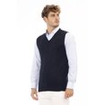 thumbnail image 2 of Alpha Studio Blue Viscose Men Vest, 2 of 3