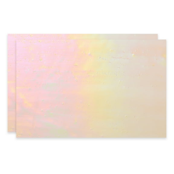 4 x 6 Inch Transparent Stained Glass Sheets, 2 Sheets Mosaic Glass Variety Pack Tiles for Art Supplies Crafts Projects, Light Brown Illusion