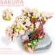 thumbnail image 5 of Mini ladrillos Sakura Bonsai Modelo Flor de cerezo Planta en maceta Árbol Kit de bloques de construcción 426 PCS, Mini partícula Simulación Flor Colección botánica, 5 of 5