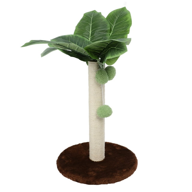 Poteau à Griffer pour Chat, Structure Robuste et Stable, Grand Poteau à Griffer, Tour de Jeu pour Chaton avec 3 Balles Suspendues pour Chatons d'Intérieur