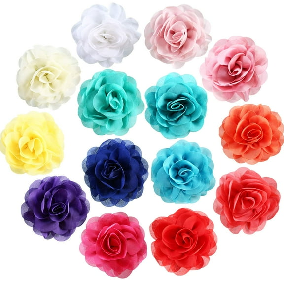 14 Pcs Flower for Dog Collar Pet Collar Flowers Charms Multi Color Bow Tie for Cat Puppy Dog Grooming Accessories