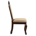 thumbnail image 3 of Newboti Furniture Beige and Espresso Solid Back Side Chairs (Set of 2) 21777, 3 of 6