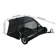 thumbnail image 2 of ZNNT Tow Behind Lawn Sweeper, 44 inch, 25 Cu.ft, Heavy-Duty Leaf and Grass Collector, with Rubber Wheels, 2 of 9