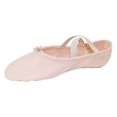 thumbnail image 1 of Danzcue Zapatilla de ballet rosa de lona con suela dividida para adultos 10 M US, 1 of 5