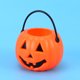 thumbnail image 2 of 12 piezas cubo de caramelo de Halloween cubo de calabaza naranja portátil para niños truco o trato soporte de cubo de caramelo de calabaza de escritorio, 2 of 5