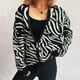 thumbnail image 5 of Ailaofu Women's Zip Up Hooded Cardigan Sweater Knitted Drop Shoulder Fall Hoodies Outerwear, 5 of 5