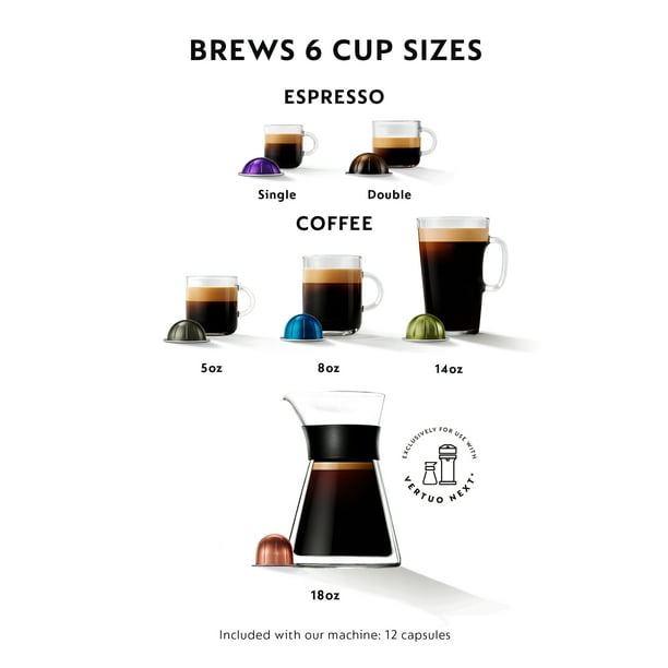 【莉紀】Nespresso Vertuo Next マットブラック Nespresso Vertuo Next Coffee and Espresso Machine by