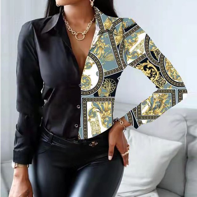 Camisetas Sin Mangas Camiseta informal con estampado de flores con botones para mujer, cuello en V, atuendo diario (verde M) Ygjytge para Mujer Verde T L