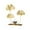 A, variant on SPOORYYO Ginkgo Leaf Line Sculpture Decoration Crystal Ball Base Art Statue Home Office Desk Bookshelf Tea Room Living Room Festival Ornament