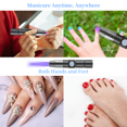 thumbnail image 2 of Graflsoa USB Rechargeable UV LED Nail Curing Light, 30s Fast Setting, Portable Nail Art Tool with Strong Ultraviolet Light, Rose Red/Black/Gold Options, Compact Design for Nail Decoration and Gem, 2 of 7