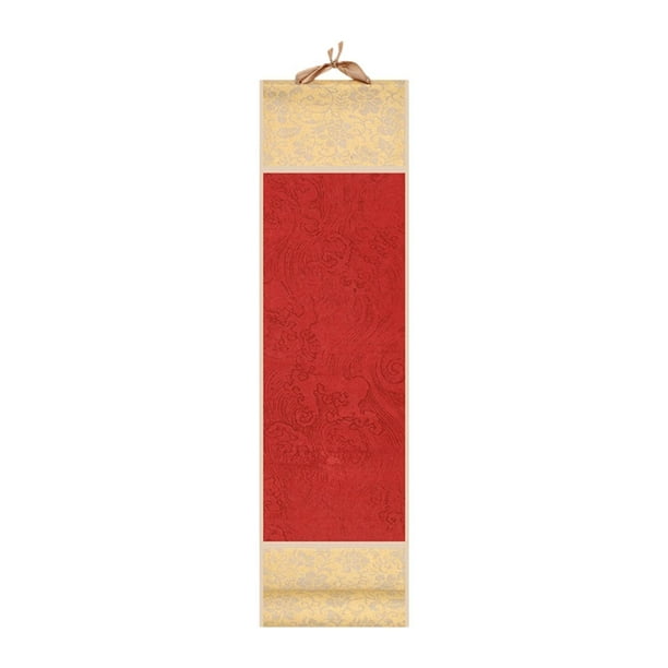 Rollo de papel para escribir con arte chino, regalo de inauguración de la casa, decoración de pared ligera Rojo