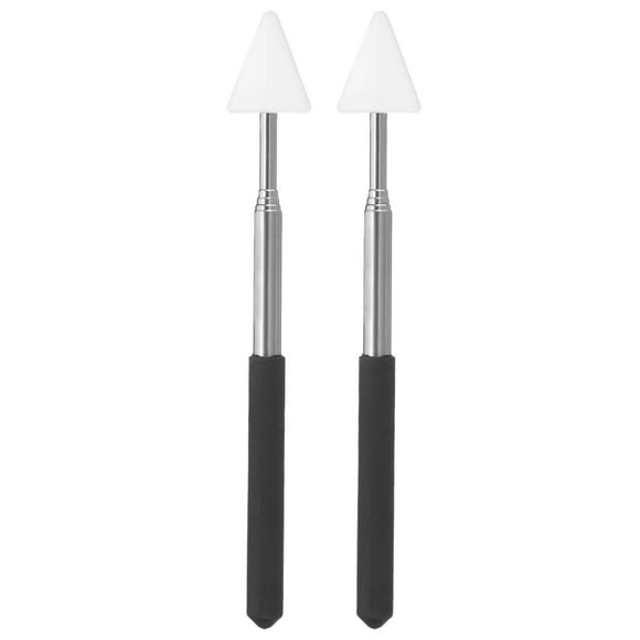 Uxcell Telescopic Teachers Pointer, 2 Pcs Arrow Teacher Pointer Stick for Classroom Pointer Handheld Teaching Pointer, 27 Inch, Black