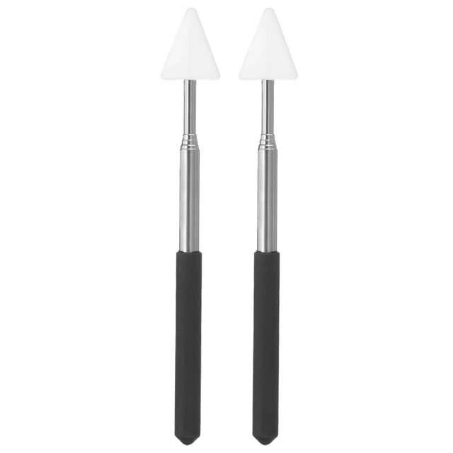 Uxcell Telescopic Teachers Pointer, 2 Pcs Arrow Teacher Pointer Stick for Classroom Pointer Handheld Teaching Pointer, 27 Inch, Black