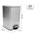 thumbnail image 2 of Bote De Basura Cuadrado 20l Home Styles, 2 of 9