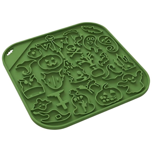Dog Lick Mat with Suction Cups, 7.8 in Food-Grade Silicone Slow Feeder Pad for Dogs and Cats, Bathing Grooming and Treat Distraction