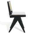 thumbnail image 6 of SAFAVIEH Couture Colette Square Mid Back Counter Stool, Black/Natural, 6 of 12