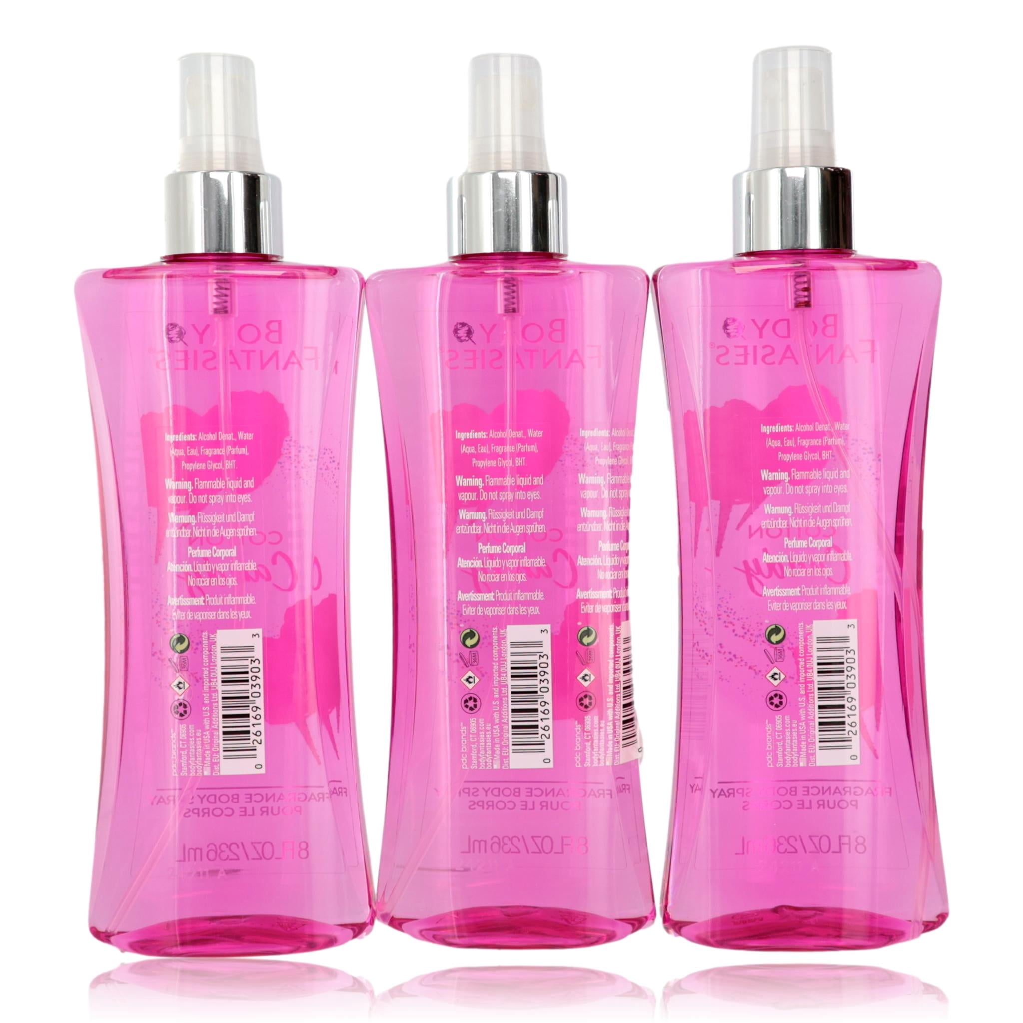 Body Fantasies Cotton Candy Fragrance Body Spray for Women 8 oz