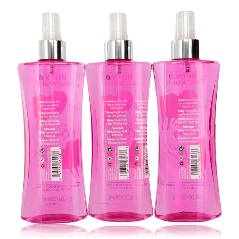 Body Fantasies Cotton Candy Fragrance Body Spray for Women 8 oz