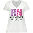 thumbnail image 3 of Inktastic RN Case Manager Nurse Women's Plus Size V-Neck T-Shirt, 3 of 5