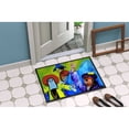 thumbnail image 2 of Carolines Treasures MW1107MAT Mardi Gras  Door Mat Indoor Rug or Outdoor Welcome Mat 18X27 Doormat 18H X 27W multicolor, 2 of 2