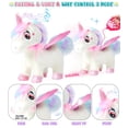 thumbnail image 2 of Unicornio de juguete SOLIEHOO para niñas de 3 a 6 años con mando a distancia, 2 of 8