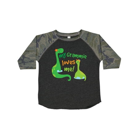 

Inktastic My Grammie Loves Me Grandson Dinosaur Gift Toddler Boy Girl T-Shirt
