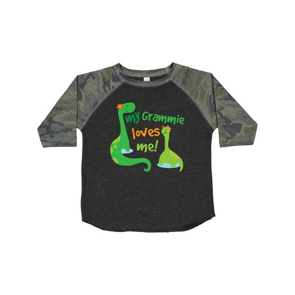 Inktastic My Grammie Loves Me Grandson Dinosaur Boys Toddler T-Shirt