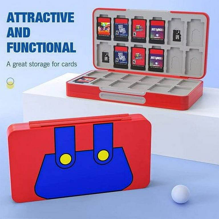JINGDU 48-Slot Switch Game Card Case Compatible with Switch Game Cards &  micro SD Cards, the Games Holder Organizer Suitable for Switch, Lite & OLED