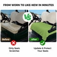 thumbnail image 4 of Golf Cart Seat Covers for 2 Seater,Green Microfiber Cart Seat Towel Blanket,Solid Color Simple Abstract Fashion Light Color Absorbent Breathable Non Slip Bench Seats Protector for Golf Course 51"x31", 4 of 9