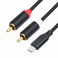 thumbnail image 6 of USB C To 2RCA Audio Cable Type C To RCA Male Y Splitter Cable For Phone Tablet Home Theater Car Stereo Connecting Line, 6 of 10