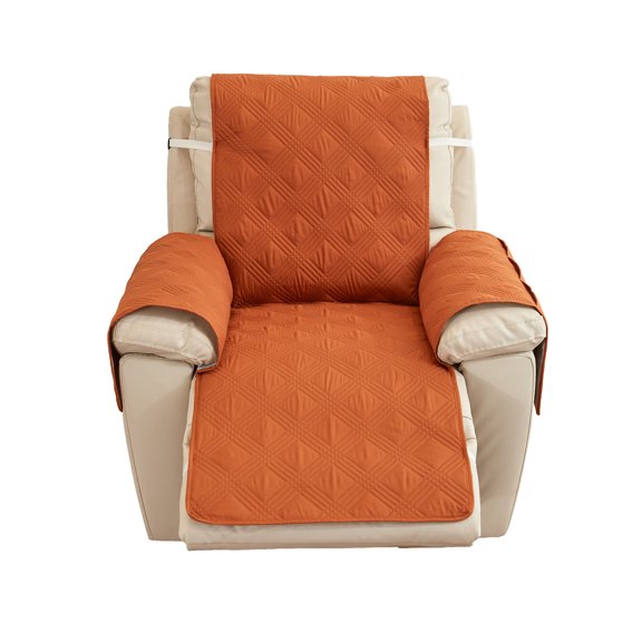 SIELUNO Recliner Chair Cover with Pockets,Quilted Furniture Protector Recliner Cover Non Slip Soft Couch Sofa Cover Chair Slipcover with Elastic Straps for Kids, Dogs, Pets