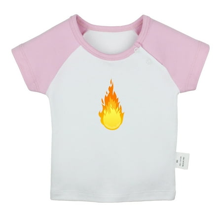 

Nature Flame fire Pattern T shirt For Baby Newborn Babies T-shirts Infant Tops 0-24M Kids Graphic Tees Clothing (Short Pink Raglan T-shirt 0-6 Months)