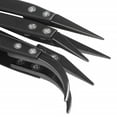 thumbnail image 5 of Yinanstore Precision Ceramic Tweezers Stainless Steel Handle Maintenance Tool for Operations Electronic Device Operation Soldering Point - Small Curved Tips, 5 of 5