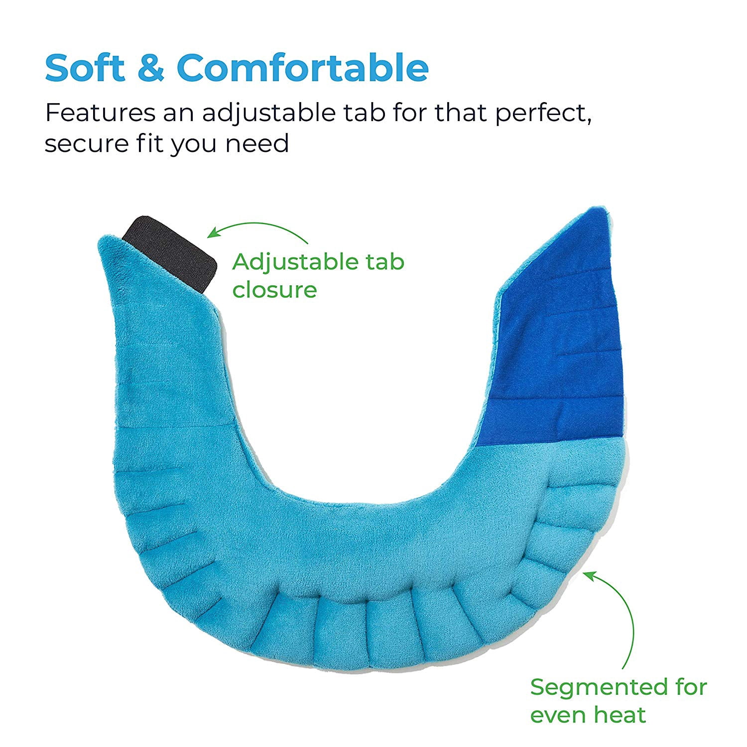 NatraCure Microwaveable Moist Heat Wrap with Silica Beads (Hot Therapy Pack and Heating Pain Relief Pad for Neck, Shoulders, Body)