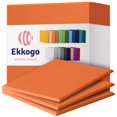 thumbnail image 1 of Paneles acústicos Ekkogo, 12 unidades, insonorizados, 30 x 30 x 1 cm, color naranja amapola, 1 of 6