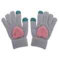thumbnail image 4 of PAMINGONO 1 Pair Touch Screen Knitted Gloves Unisex Warm Winter Outdoors Grey Cotton, 4 of 8