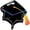 Black Graduation Cap, variant on PMU 31" Congrats Neon Grad Balloon – Graduation Party Foil Balloon Decoration for School, College & Graduation Celebration Events