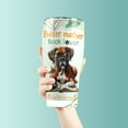 thumbnail image 3 of Boxer Mother Book Lover Living That Dog Mom Life Happy Mother's Day 30oz Stainless Steel Tumbler Insulated Cup with Lid Boxers Dog Lover Gifts Idea - 03004, 3 of 5
