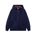 thumbnail image 2 of CONZONE Mens Casual Hoodies Long Sleeve Pullover Hoodie for Men Zip Up Solid Winter Warm Hooded Sweatshirts With Pocket, 2 of 3