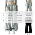 thumbnail image 3 of Drawstring Waist Women Casual Sweatpants Ladies Baggy Lounge Bottoms Pocket Wide Leg Joggers Pant Sports Pants, 3 of 7