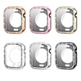 thumbnail image 6 of Allytechgroup 2 Pack Glitter Case for iWatch Series 10/11 46mm with Screen Protecror, [Compatible with Magsafe] Hard PC Rugged Shockproof Protecrive Full Body Cover for Women Girls, Rosegold+Black, 6 of 6