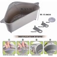 thumbnail image 3 of 2-Pack Triangle Sink Strainer Baskets, 10x5.5 Inch Corner Drain Shelf for Food Debris, Durable Sink Basket for Kitchen Use, 3 of 3