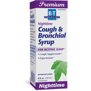 B&T Nighttime Cough & Bronchial Syrup for Restful Sleep Homeopathic, 8 Oz. (Nature's Way Brands)